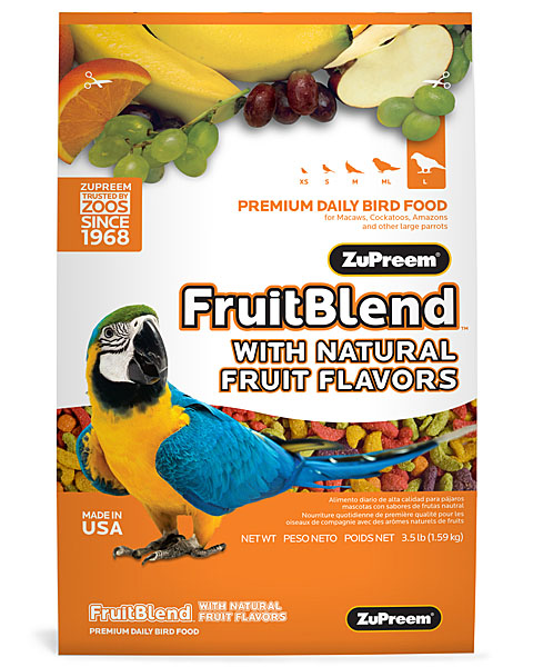 Zupreem FruitBlend Premium Large Parrot, 3.5 lb